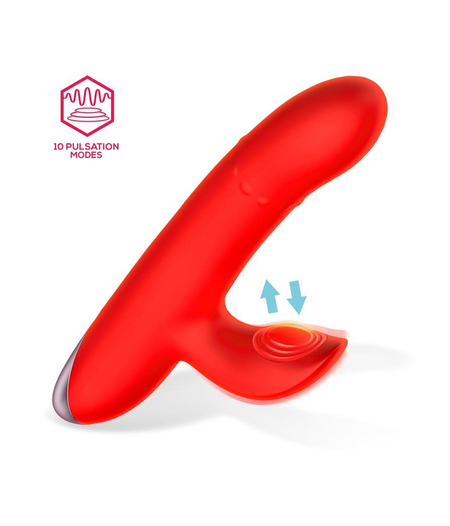 Divya Vibrador con Aro de Bolas Internas Up and Down y Pulsacion 3 Motores Independientes USB