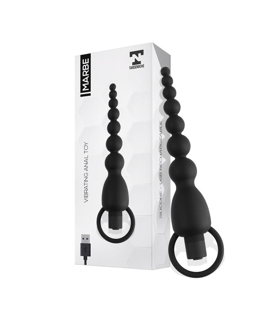 Marbe Cadena Anal con Vibracion USB Silicona