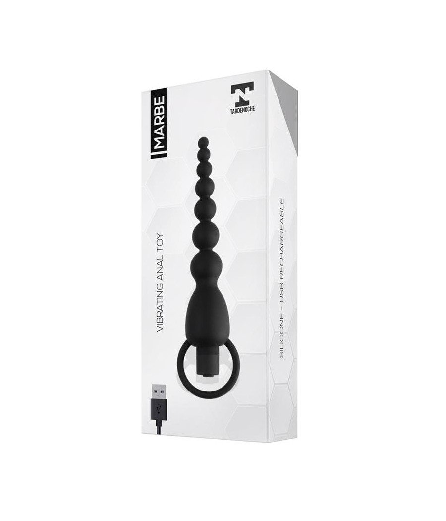 Marbe Cadena Anal con Vibracion USB Silicona