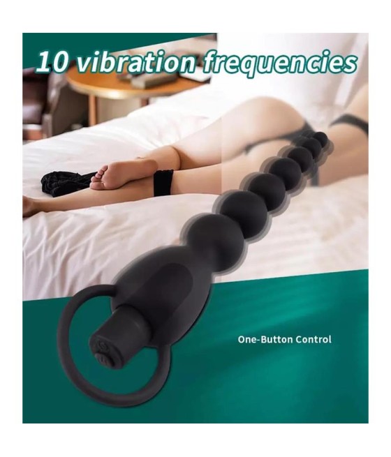 Marbe Cadena Anal con Vibracion USB Silicona