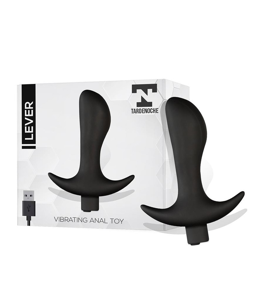 Lever Plug Anal con Vibracion USB Silicona