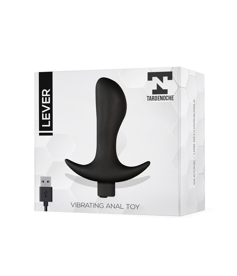 Lever Plug Anal con Vibracion USB Silicona