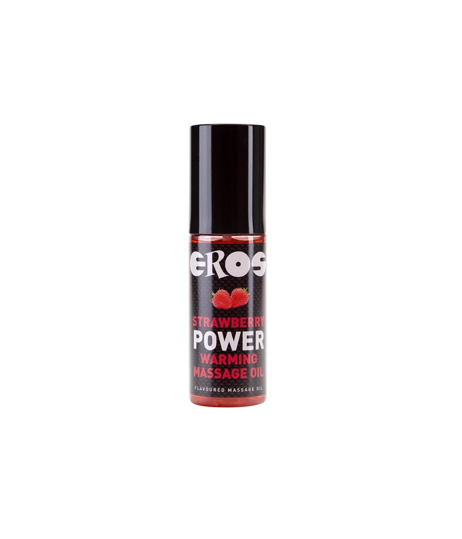 Aceite de Masaje Efecto Calor Fresa Power 100 ml