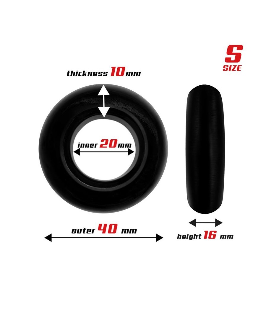 Set 3 Anillos para el Pene Flexibles Negros