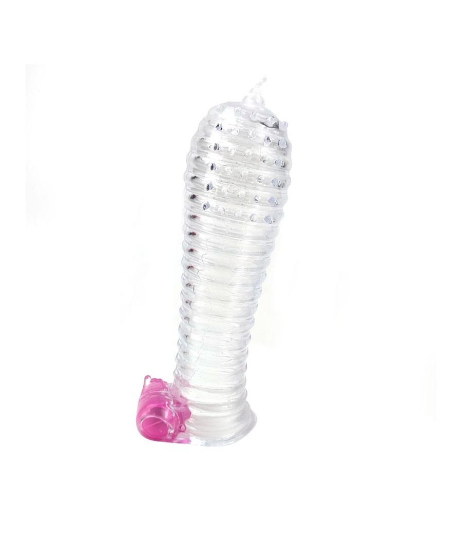 Funda para el Pene con Vibracion Transparente