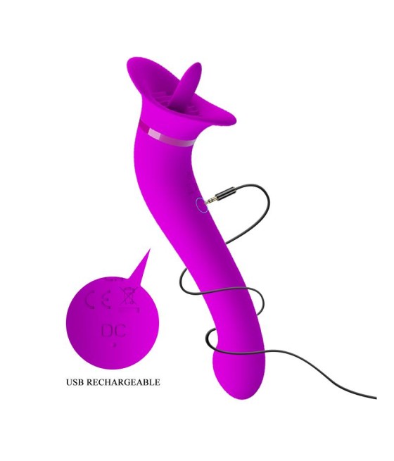 Faust Vibrador con Lengua Estimuladora USB