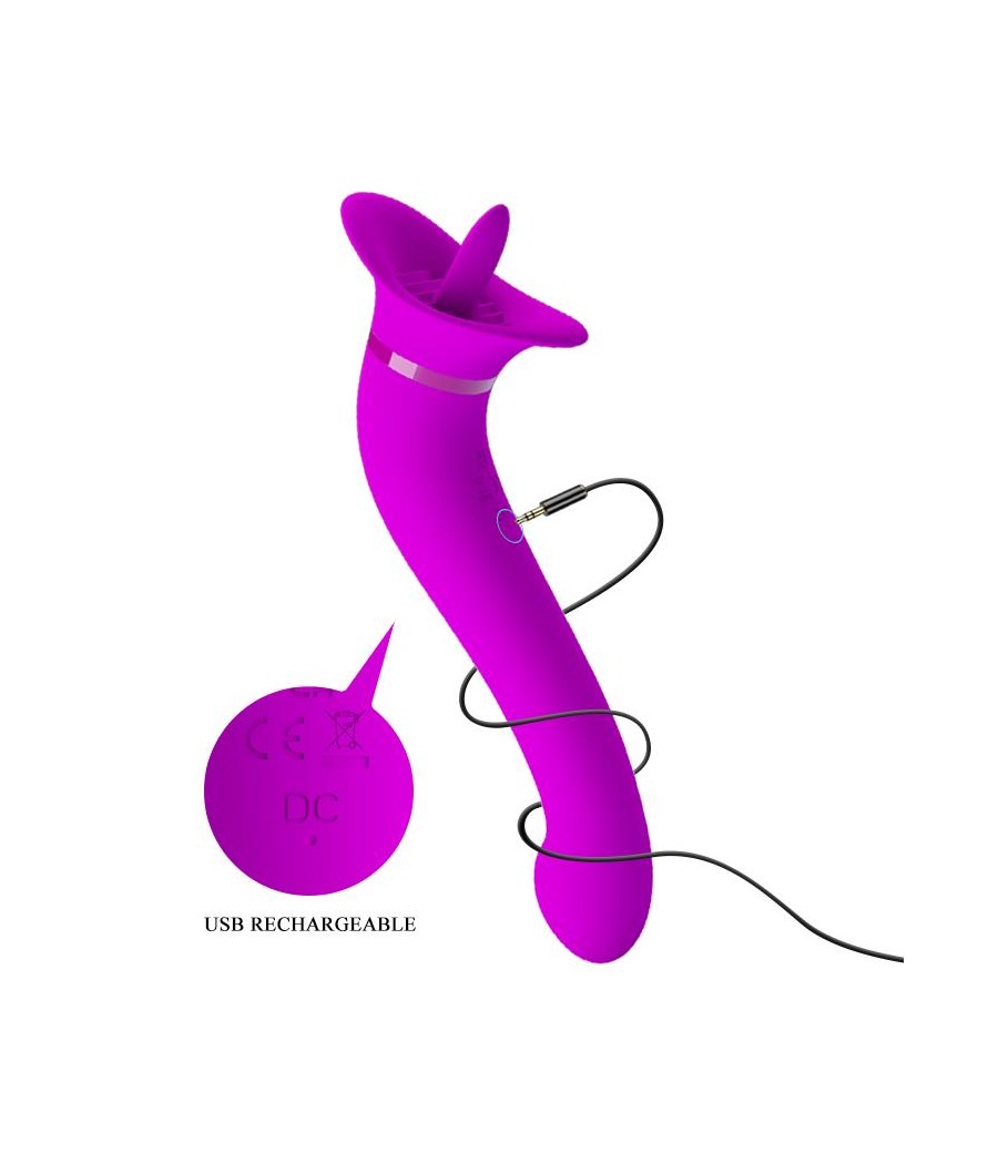 Faust Vibrador con Lengua Estimuladora USB