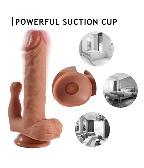 Brody Dildo con 20 Modos de Vibracion y Estimulador de Clitoris