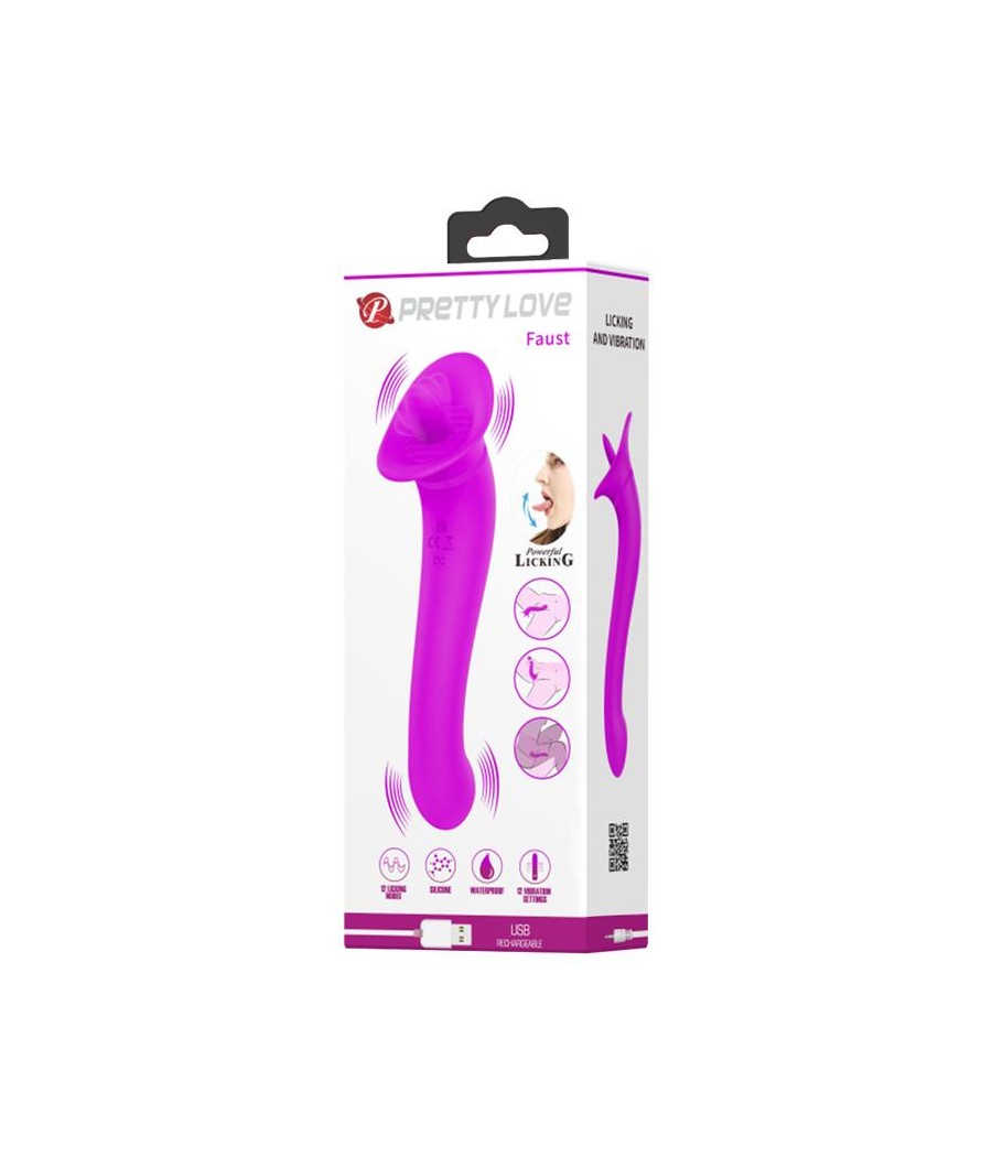 Faust Vibrador con Lengua Estimuladora USB