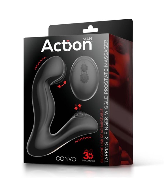 Convo Prostate Stimulator with Tapping and Finger Wiggle Function