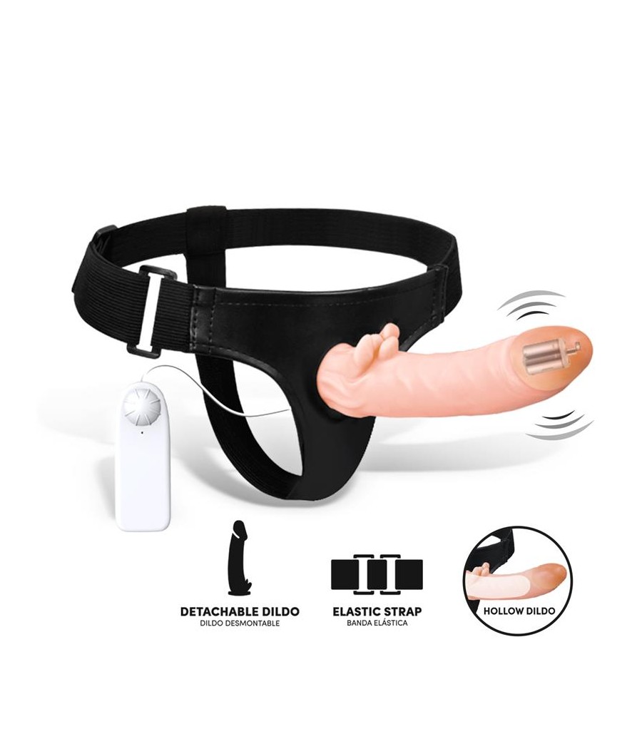 Hybee Dildo con Dildo Realista Hueco y Vibracion con Control Remoto