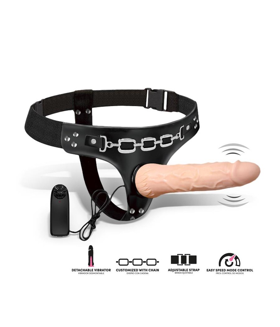 Ribbo Arnes con Dildo Realista con Vibracion y Control Remoto