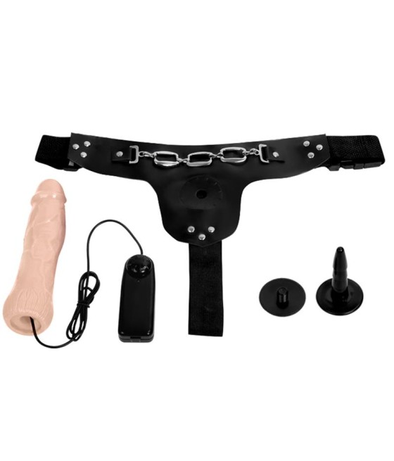 Ribbo Arnes con Dildo Realista con Vibracion y Control Remoto