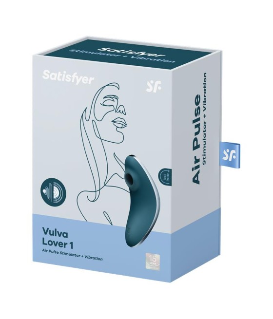 Succionador de Clitoris y Vibracion Vulva Lover 1 Azul