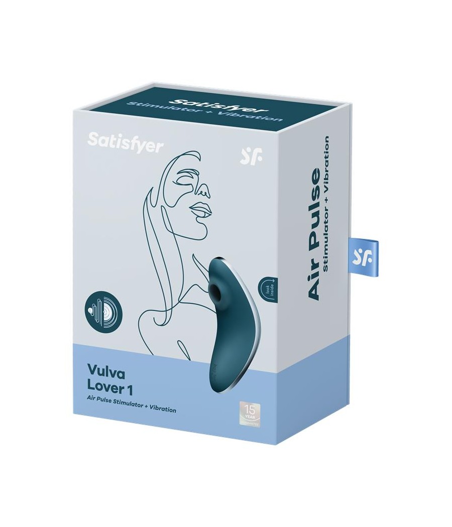 Succionador de Clitoris y Vibracion Vulva Lover 1 Azul