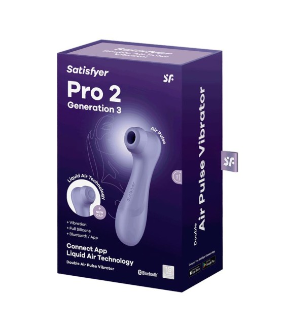 Pro 2 Genera 3 Liquid Air Technology Succion y Vibracion APP Connect Lilac