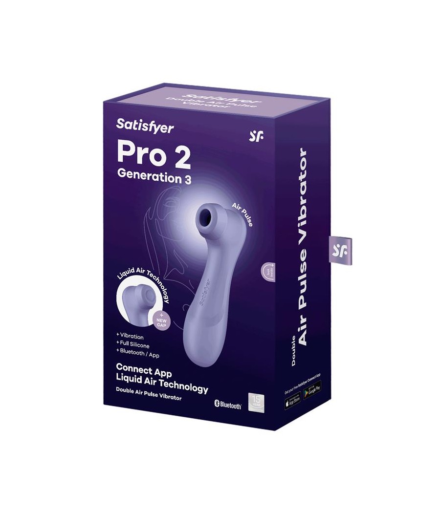 Pro 2 Genera 3 Liquid Air Technology Succion y Vibracion APP Connect Lilac