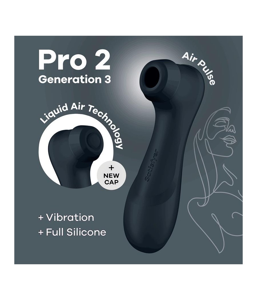 Pro 2 Gener 3 Liquid Air Technology Succion y Vibracion Negro