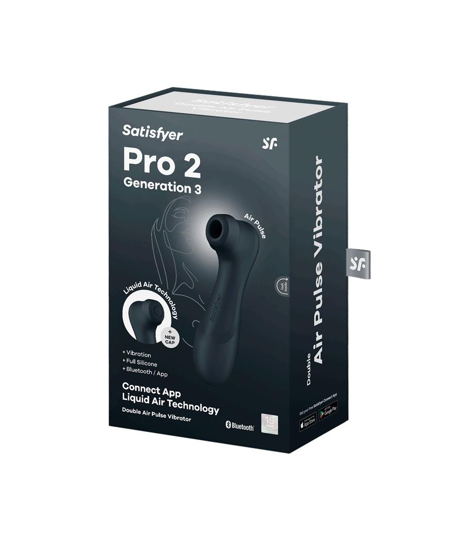 Pro 2 Gen 3 Liquid Air Technology Succion y Vibracion App Connect Negro