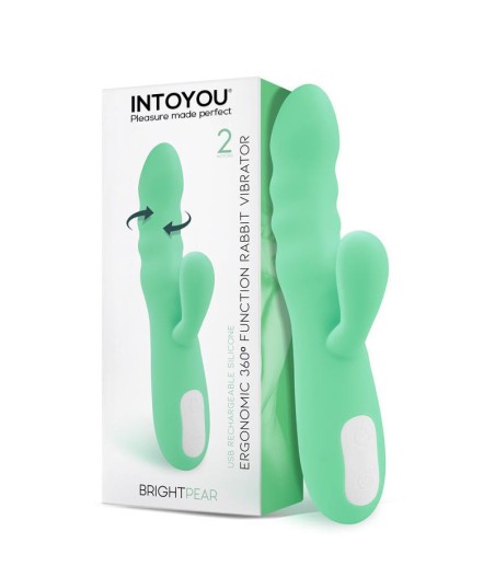 Brightpear Vibrador y Rotador con Conejito Doble Motor 360º