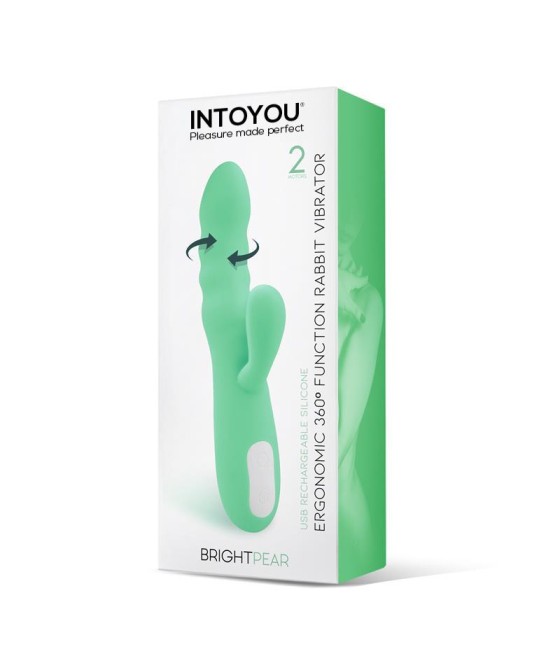 Brightpear Vibrador y Rotador con Conejito Doble Motor 360º