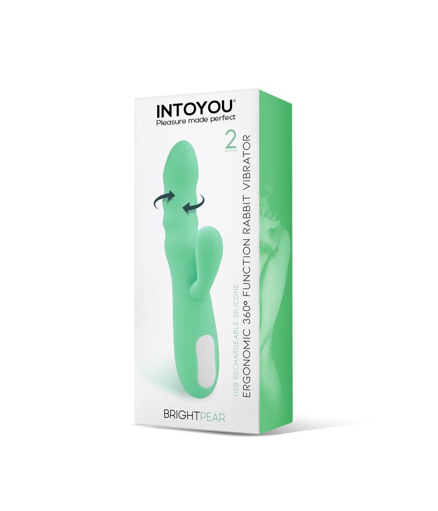 Brightpear Vibrador y Rotador con Conejito Doble Motor 360º