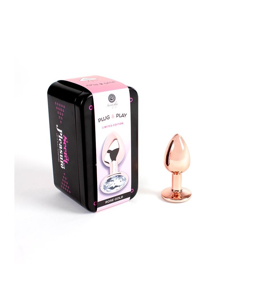 Plug Anal de Metal Rose Gold Talla S