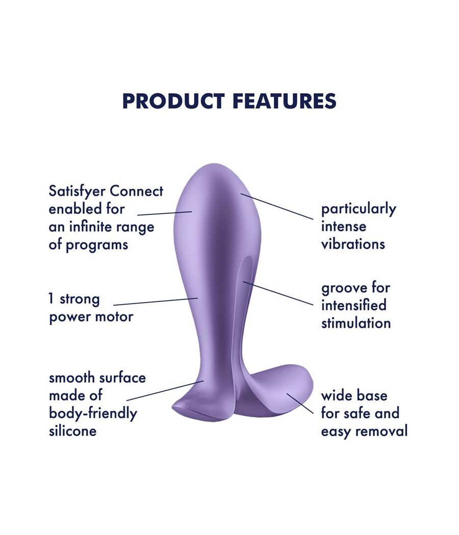 Plug Anal con Vibracion APP Satisfyer Connect Intensity Plug