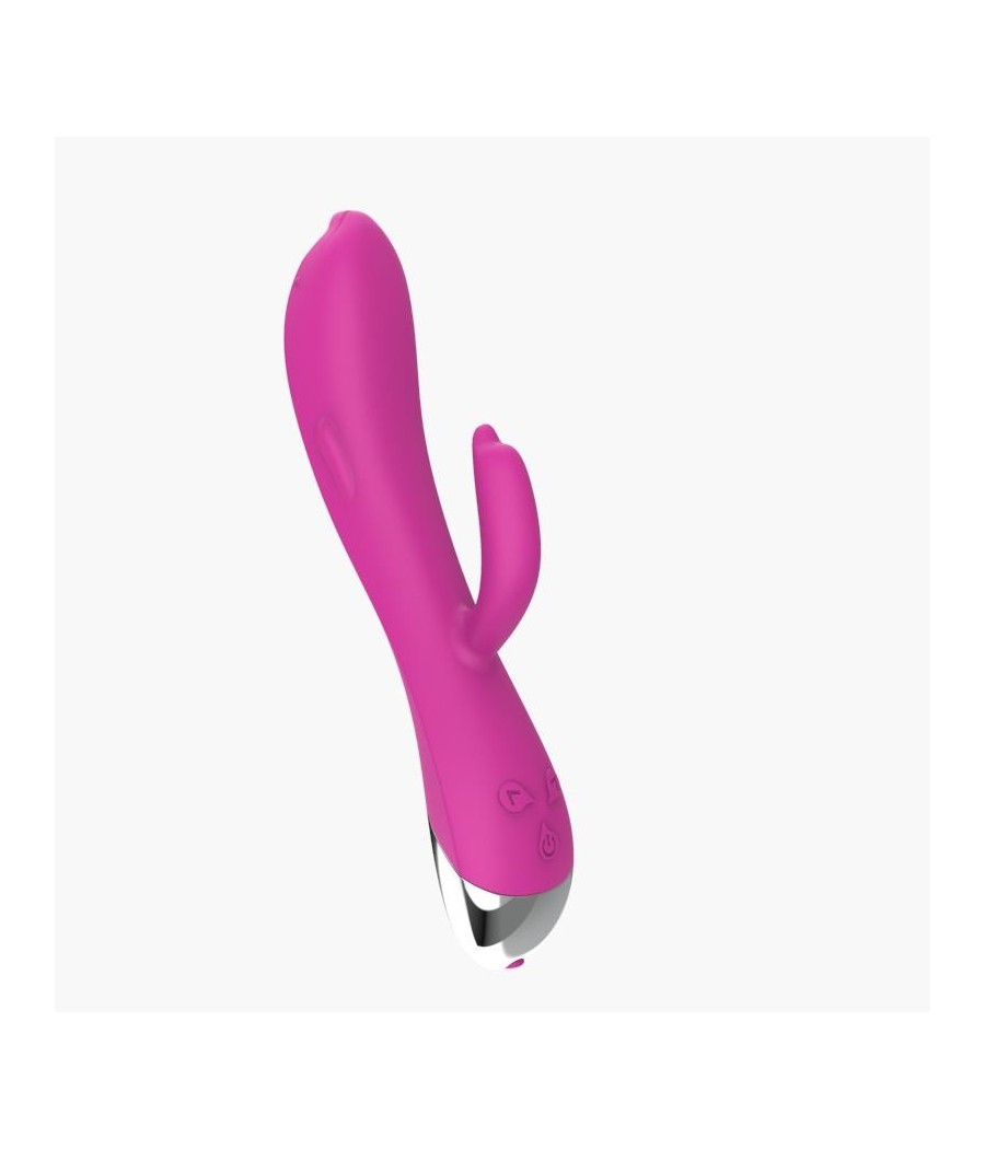 Vibrador Dolphin 6 Funciones USB Rosa