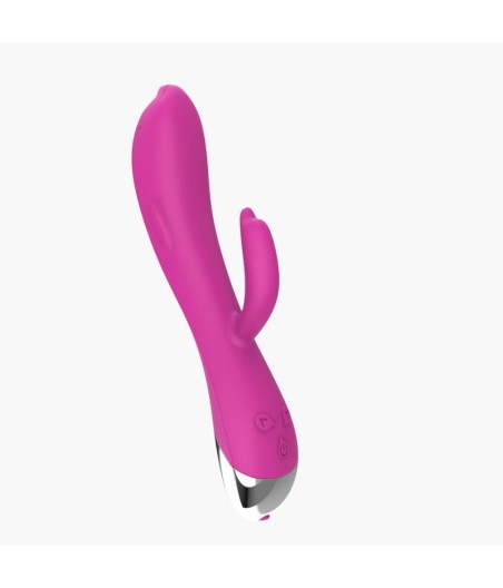 Vibrador Dolphin 6 Funciones USB Rosa