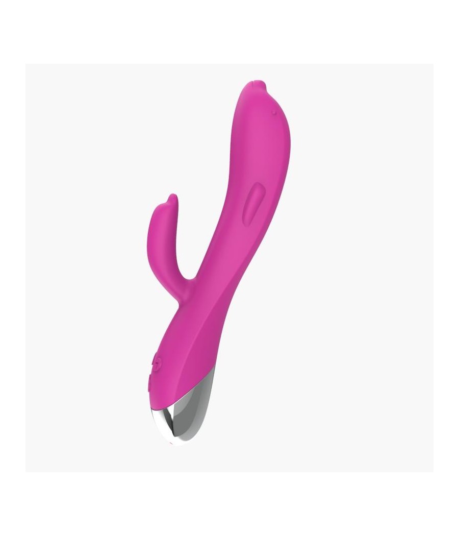 Vibrador Dolphin 6 Funciones USB Rosa