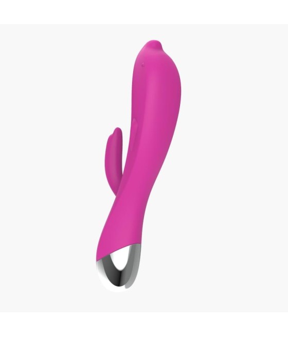 Vibrador Dolphin 6 Funciones USB Rosa