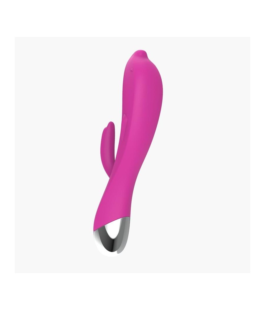 Vibrador Dolphin 6 Funciones USB Rosa