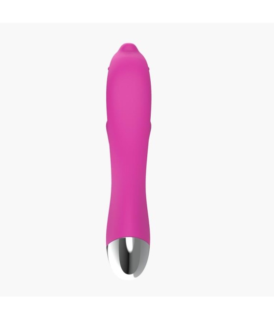 Vibrador Dolphin 6 Funciones USB Rosa