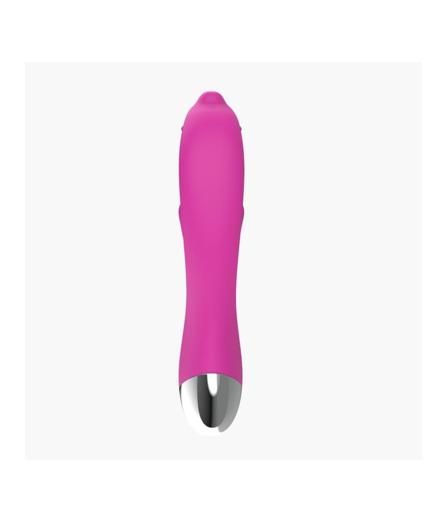 Vibrador Dolphin 6 Funciones USB Rosa