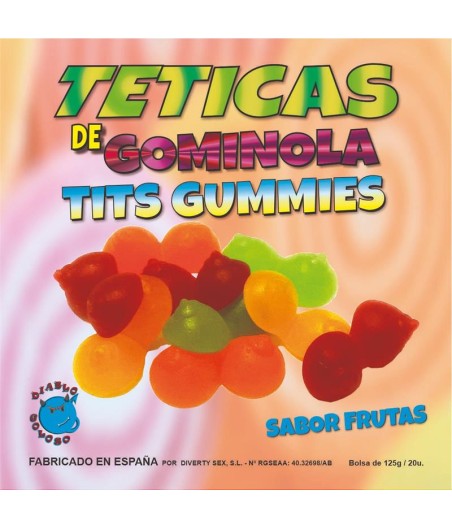 Caja de Gominolas de Pecho Sabor Frutas