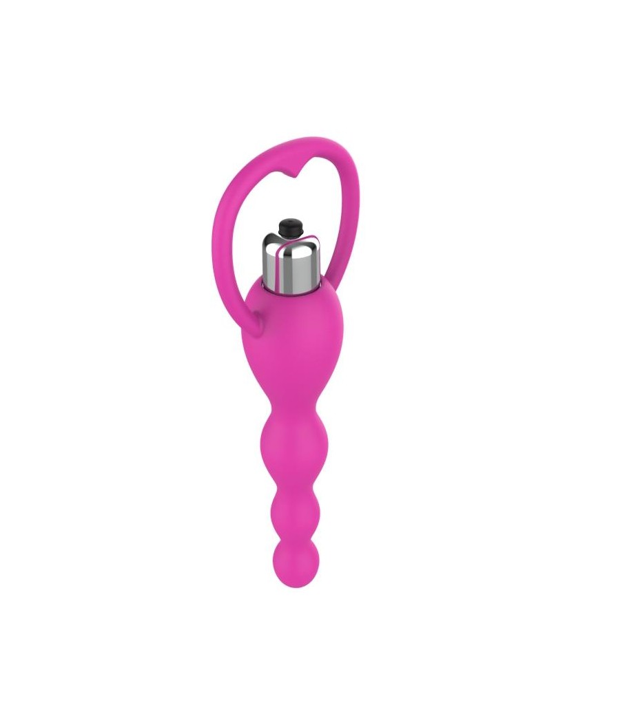 Cadena Anal con Vibracion Rosa