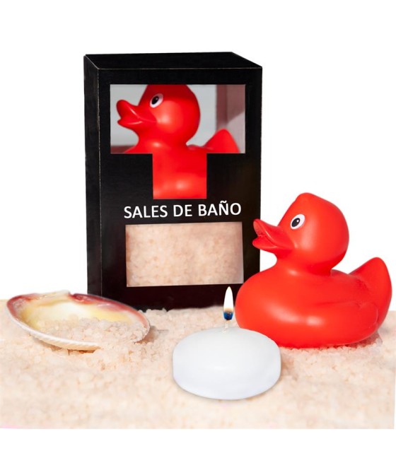 Set Sales Bano Vainilla Pato Vela y Concha 150gr