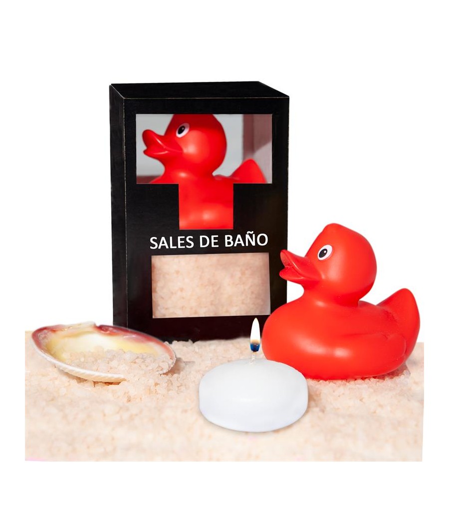 Set Sales Bano Vainilla Pato Vela y Concha 150gr