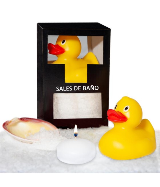 Set Sales Bano Aroma Coco Pato Vela y Concha 150 gr