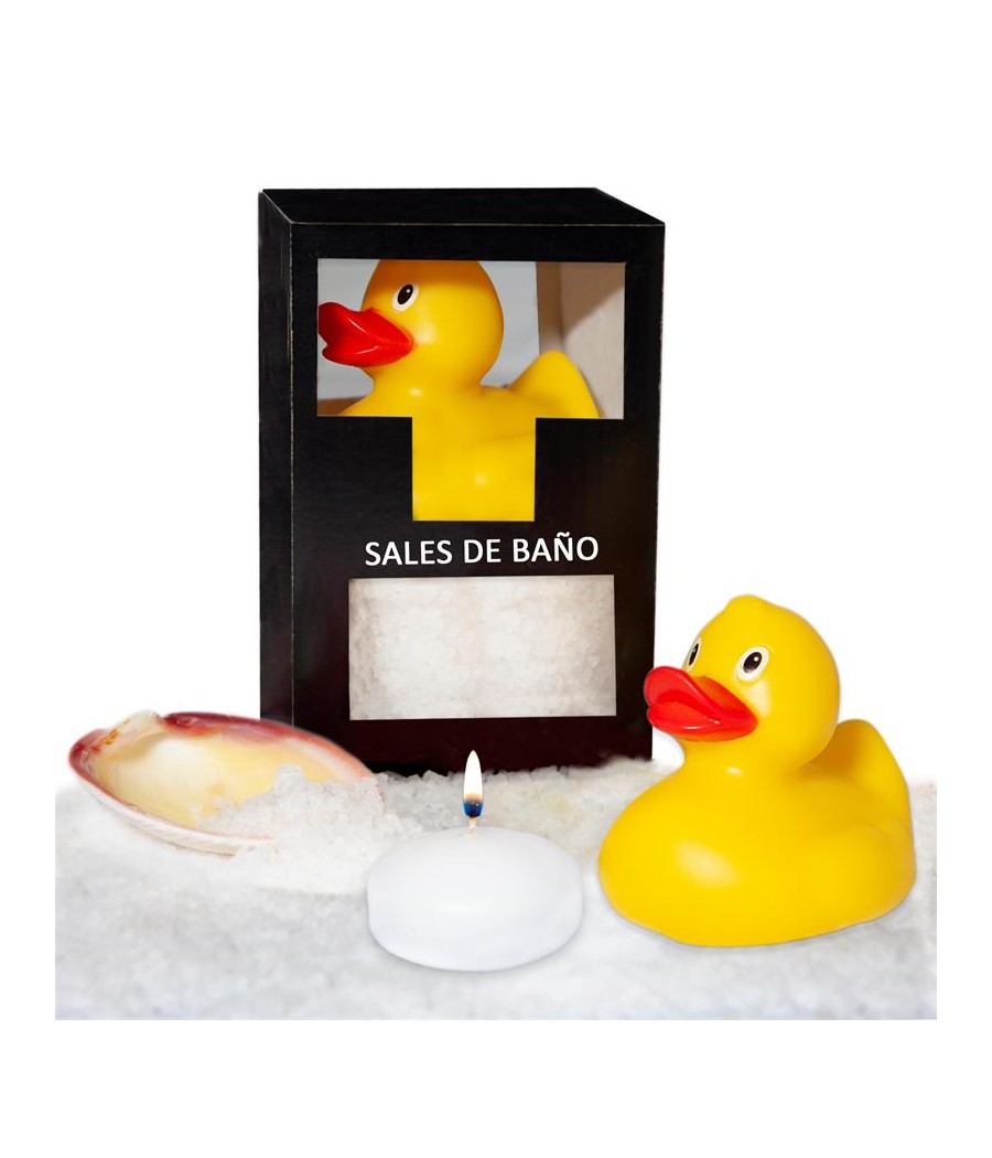 Set Sales Bano Aroma Coco Pato Vela y Concha 150 gr