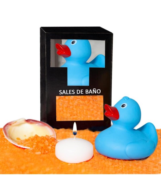 Set Sales Bano Aroma Mango Pato Vela y Concha 150 gr