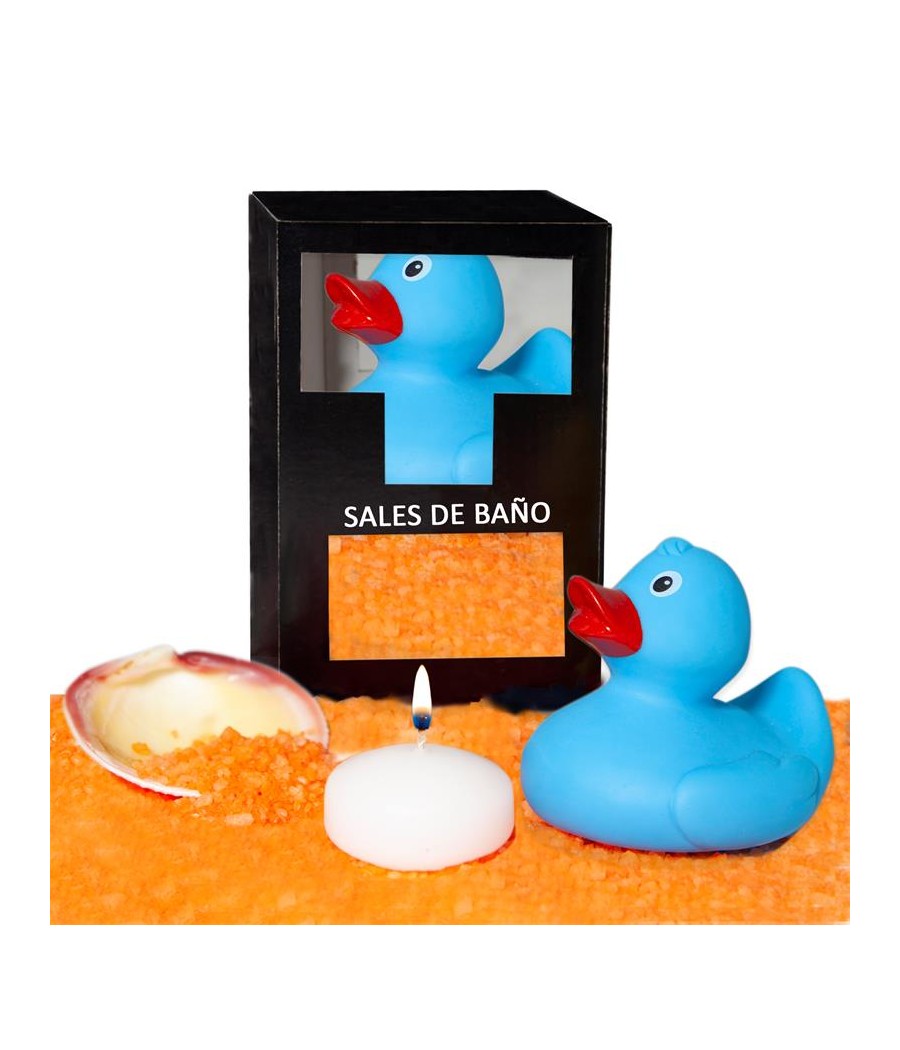 Set Sales Bano Aroma Mango Pato Vela y Concha 150 gr