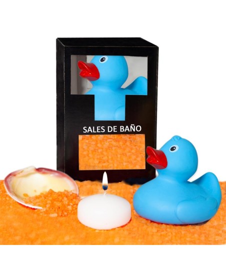 Set Sales Baño Aroma Mango Pato, Vela y Concha 150 gr