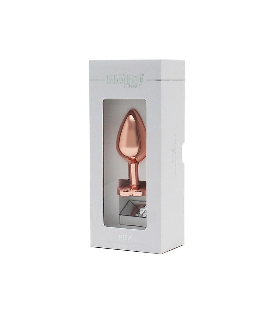 Plug Anal con Joya en Forma de Corazon Pisa Rose Gold