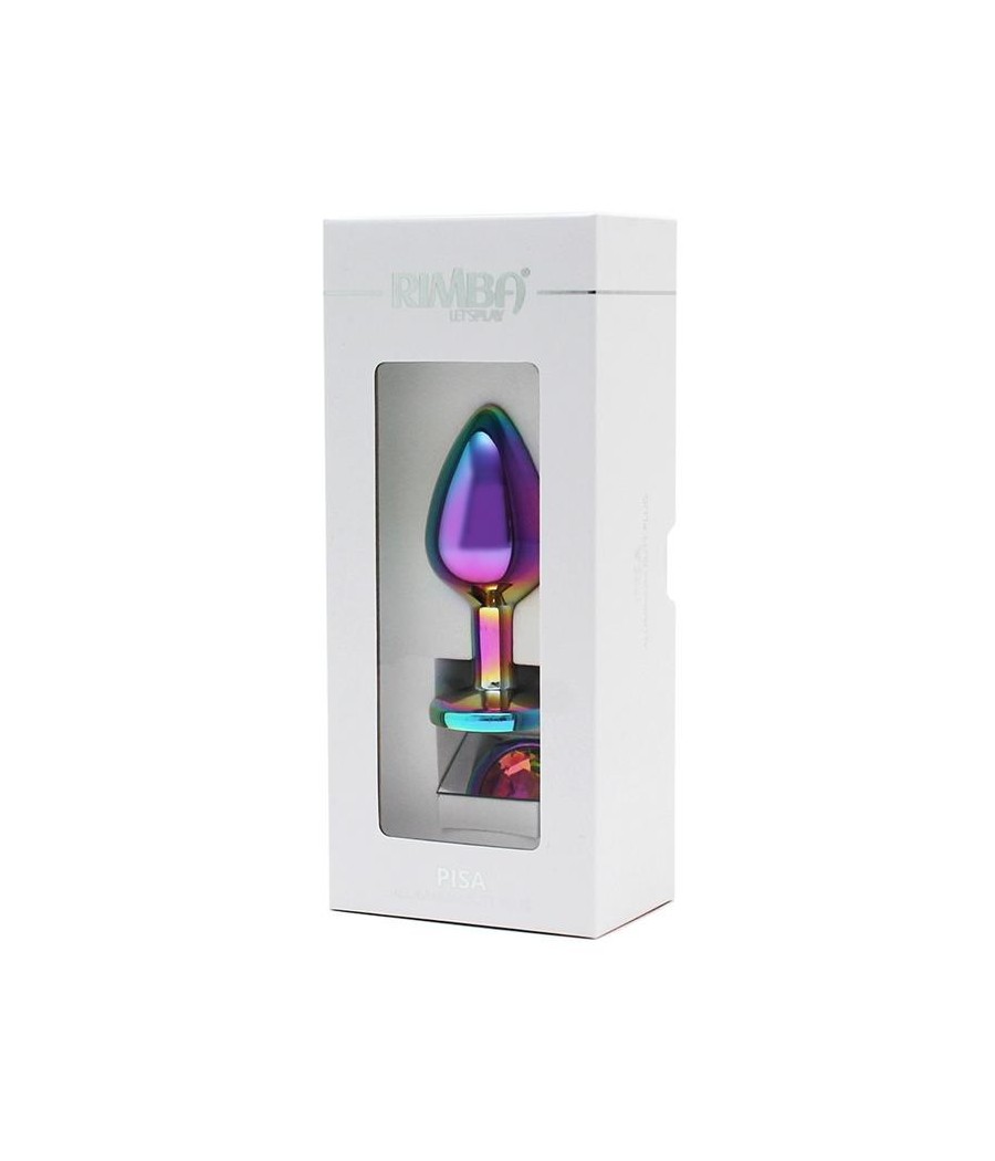 Plug anal con joya Arcoiris Pisa Rainbow