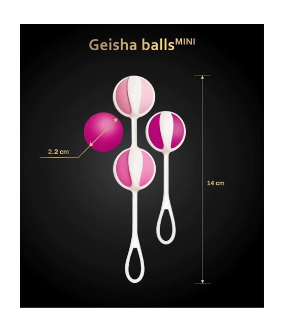 Set 4 Bolas Geisha Balls Mini Raspberry