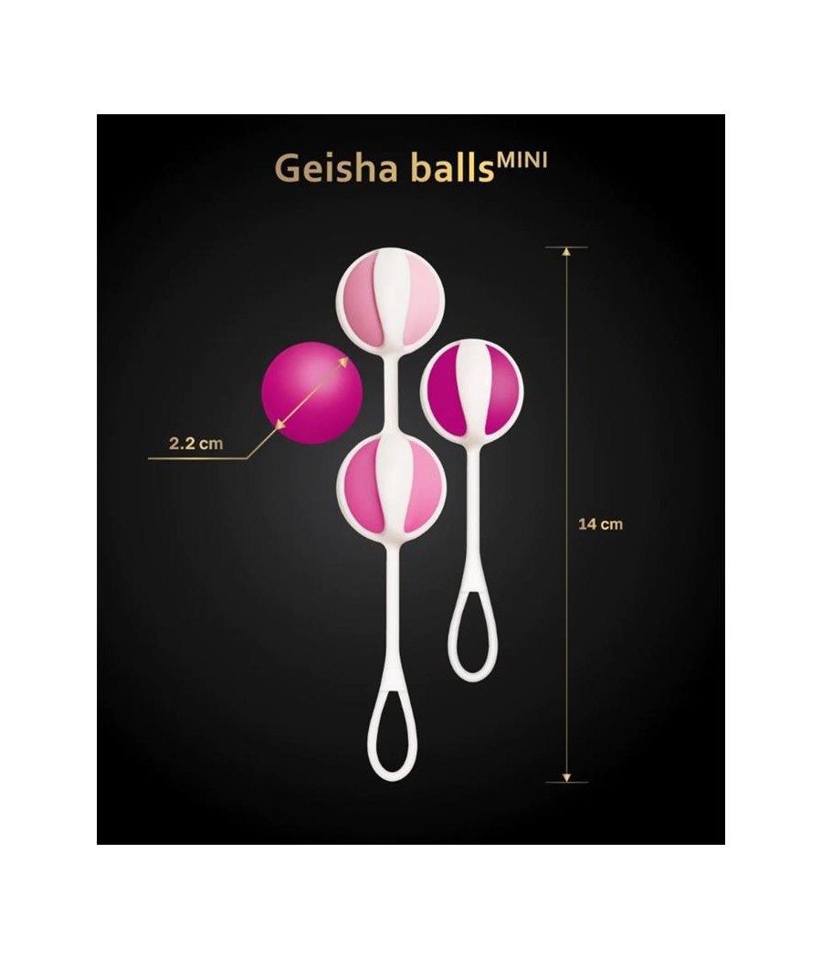 Set 4 Bolas Geisha Balls Mini Raspberry