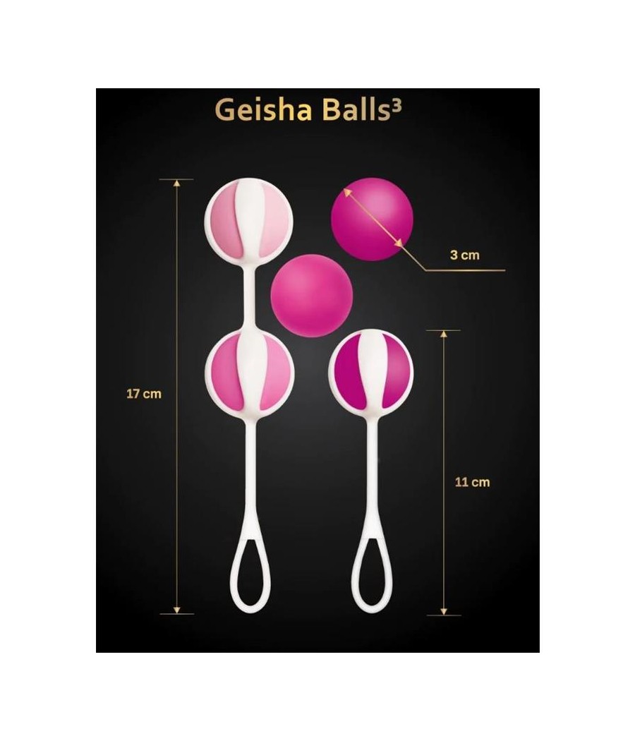 Set de 5 Geisha Balls3 Sugar Pink