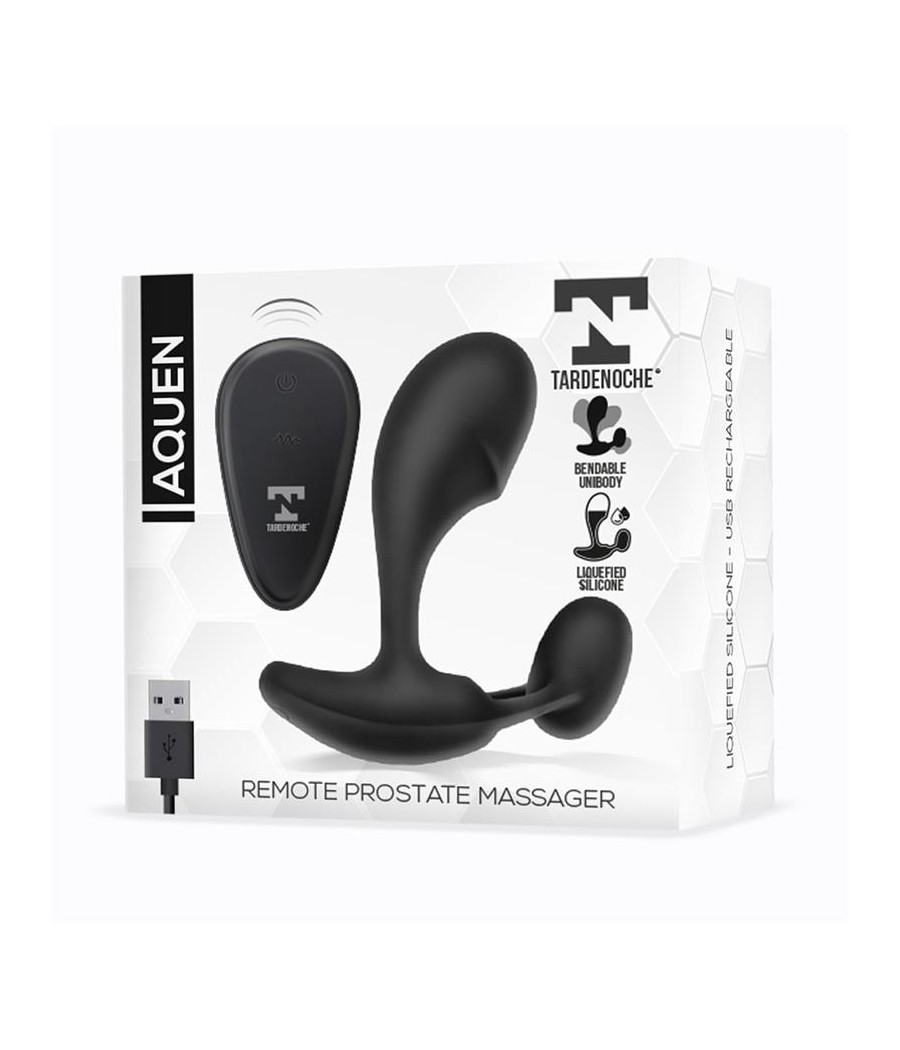 Aquen Estimulador Prostatico y Perineo Control Remoto Silicona Liquida USB Magnetico